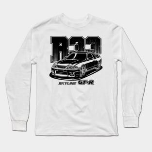 Skyline R33 GTR (Black Print) Long Sleeve T-Shirt